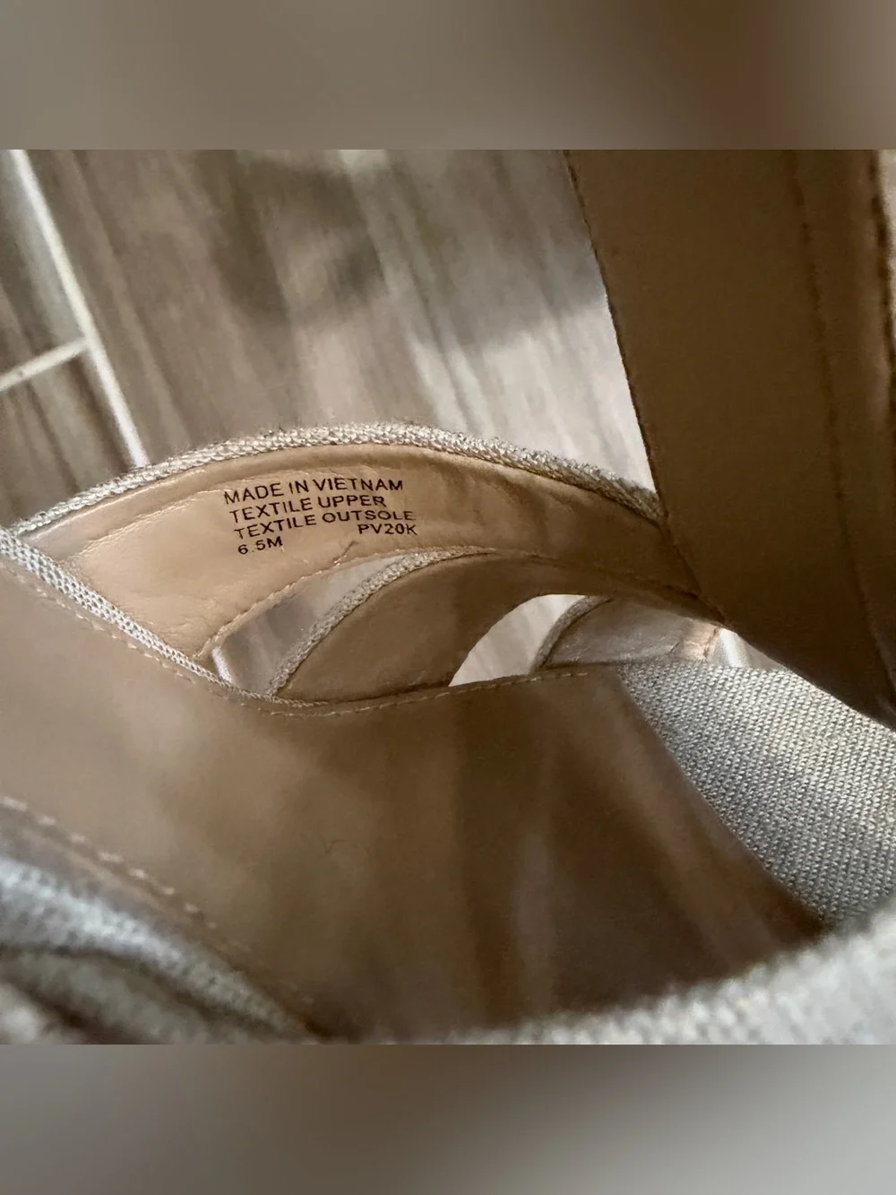 MICHAEL Michael Kors | Gold Linen Espadrille Wedge Sandals | 6.5
